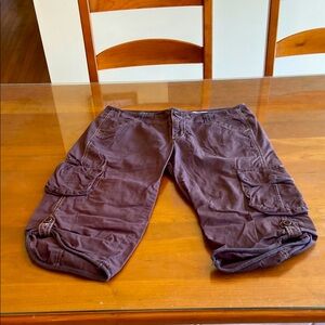 DKNY Deep Brown Long Shorts. 98% Cotton. Comfortable Casual Design. EUC
